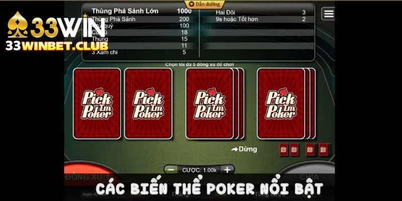 Các loại poker xuất hiện nhiều tại sòng bài casino Các loại poker xuất hiện nhiều tại sòng bài casino